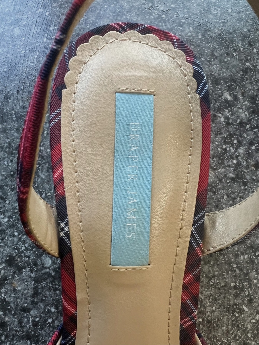 ❤️ Draper James Plaid Bow kitten Heels | Reese Witherspoon Brand | Size 8.5 - Picture 5 of 6